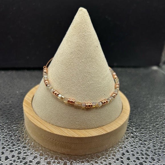 Alex and Ani Rose Gold Bracelets with Intricate Design: Set of 8 - Picture 6 of 9